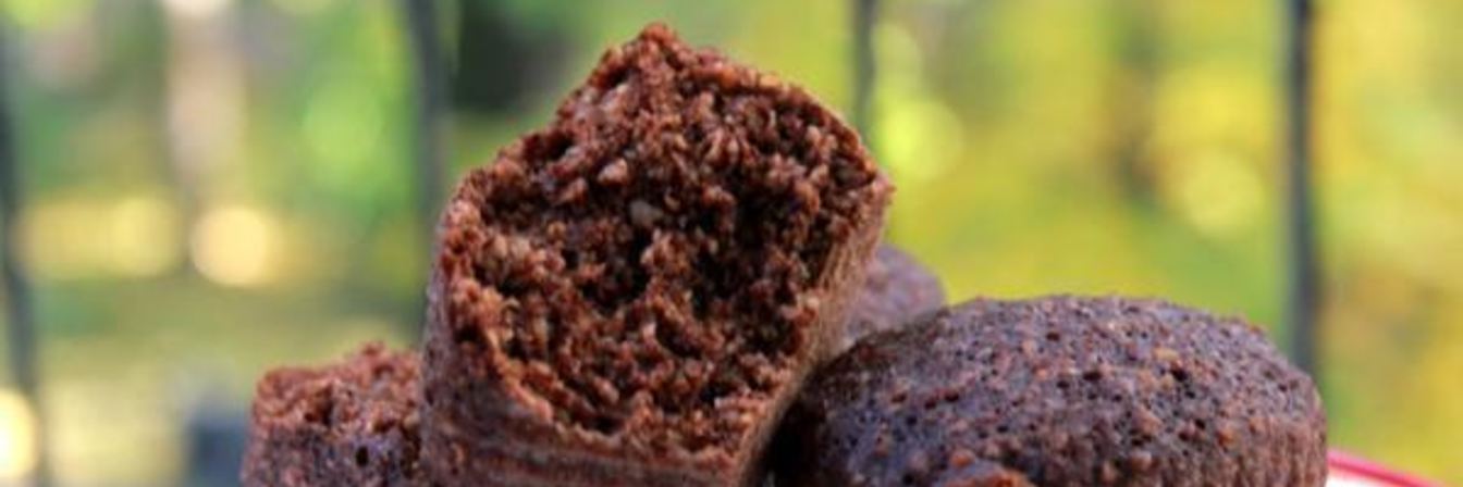 Шоколадные овсяные кексы на пару