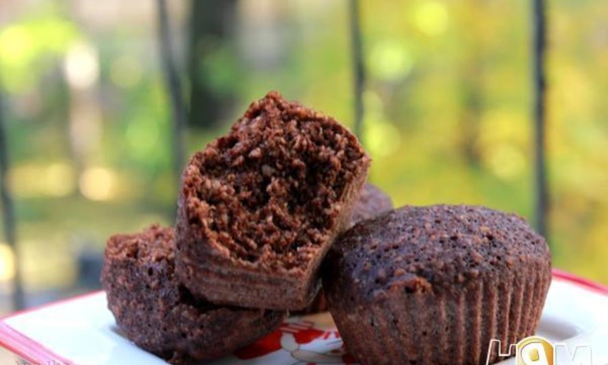 Рецепт шоколадных овсяных кексов на пару