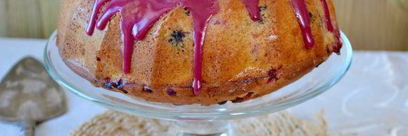 сливочный кекс с ягодами