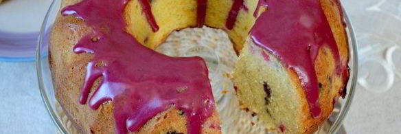 сливочный кекс с ягодами