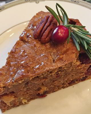 Традиционный рождественский кекс с пеканом