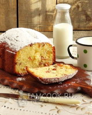 Творожный кекс в хлебопечке