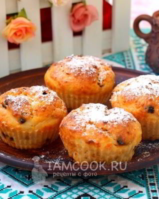 Творожные кексы на йогурте