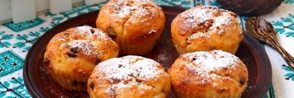 творожные кексы на йогурте