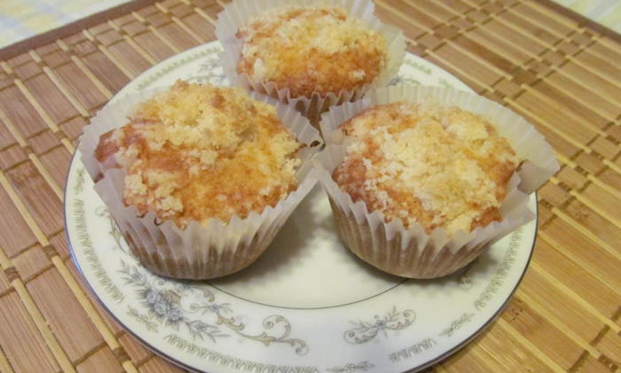 Рецепт яблочных кексов со штрейзелем