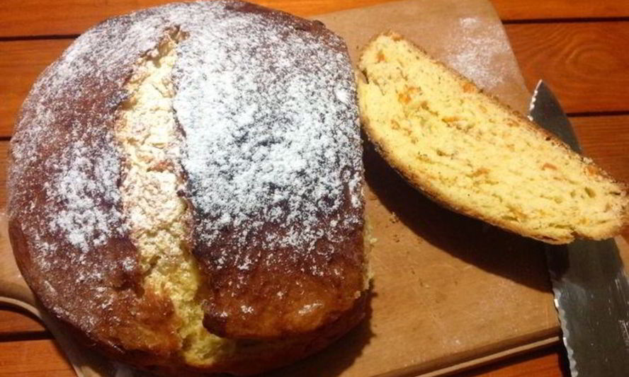 Рецепт апельсинового сладкого хлеба с курагой