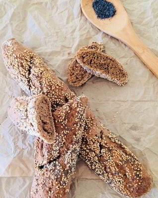 Ароматный ржаной багет