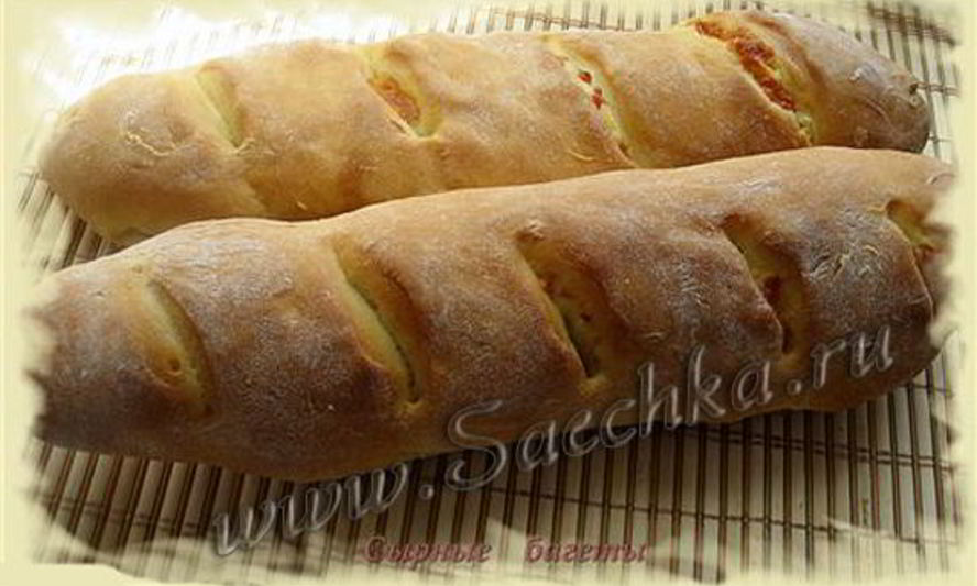 Рецепт багета с сыром