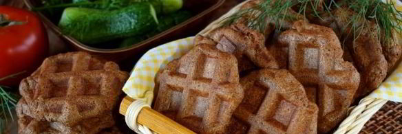 бородинский хлеб в вафельнице