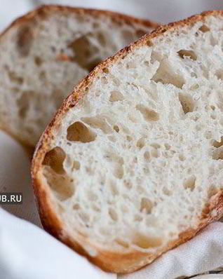 Чиабатта без замеса