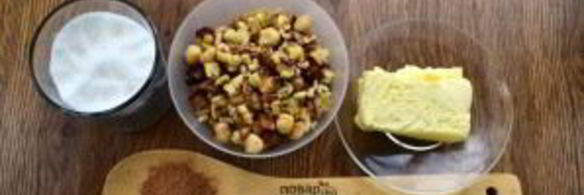 хлеб гармошка с ореховой начинкой