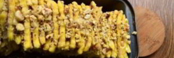 хлеб гармошка с ореховой начинкой