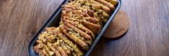 хлеб гармошка с ореховой начинкой