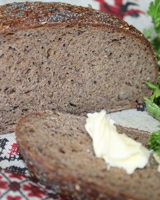 Хлеб на закваске льняной с маком