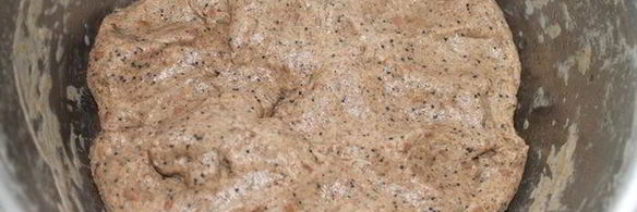 хлеб на закваске льняной с маком