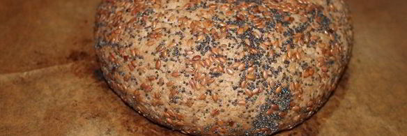 хлеб на закваске льняной с маком