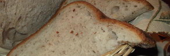 хлеб пшеничный с грецким орехом