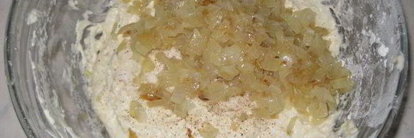 хлеб с карамелизованным луком