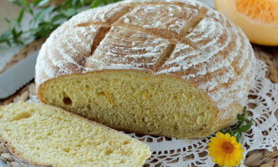 Рецепт хлеба с тыквой, чесноком и перцем