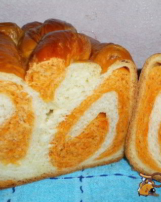 Хлеб с узором в хлебопечке