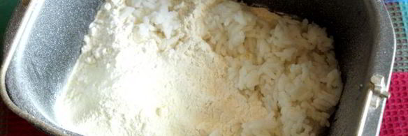 хлеб с вареным рисом в хлебопечке