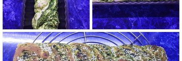 хлеб с зеленью и чесноком