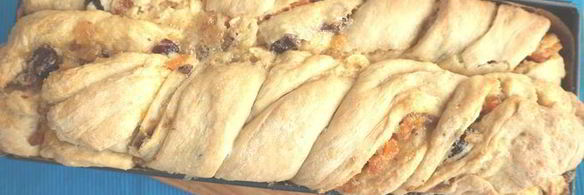 сдобный хлеб с сухофруктами