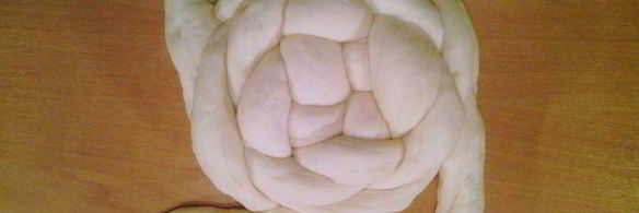 творожный хлеб плетенка