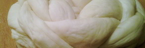 творожный хлеб плетенка