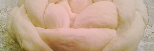 творожный хлеб плетенка