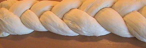 творожный хлеб плетенка