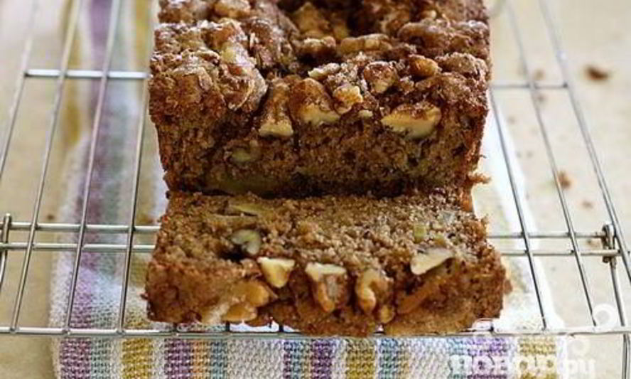 Рецепт яблочного хлеба с орехами