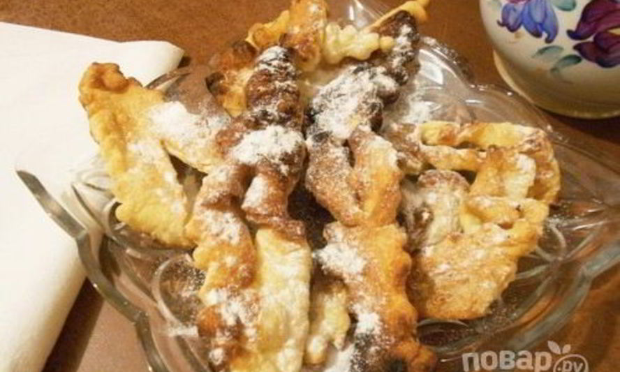 Рецепт хвороста на воде