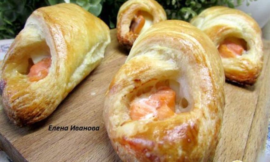 Рецепт конвертиков с семгой
