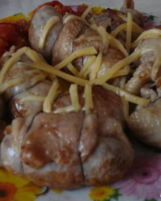 Куриные конвертики с гречкой