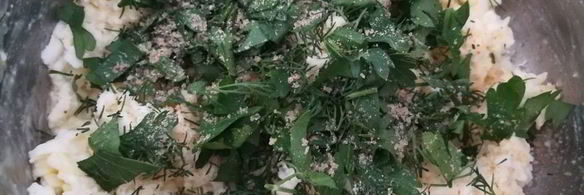 лаваш с сыром и зеленью