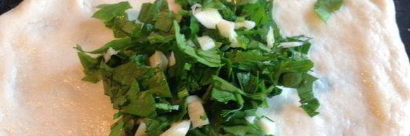 быстрые лепешки с зеленью