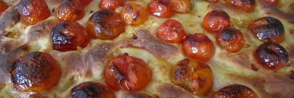 фокачча на картофельном тесте с черри