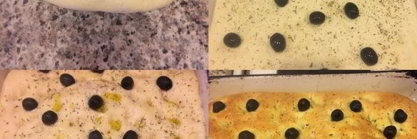 фокачча с оливками и прованскими травами