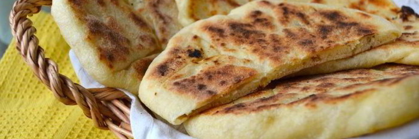 Индийские лепешки Наан с сыром