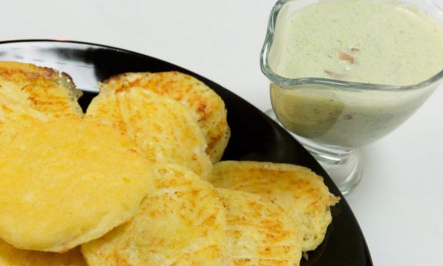 Рецепт кукурузных лепешек и йогуртовый соус