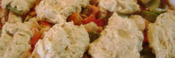 курица с маисовой лепешкой