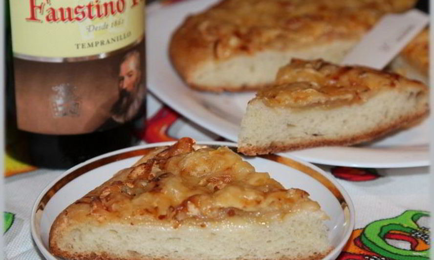 Рецепт лепешки с яблоком и сыром