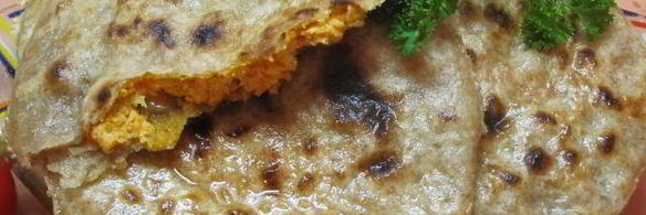 лепешки чапати с начинкой