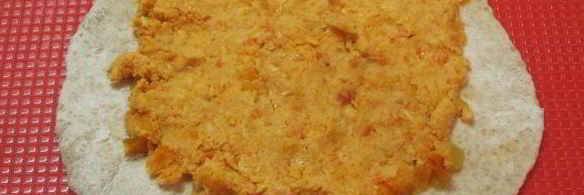 лепешки чапати с начинкой