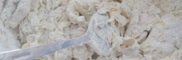 лепешки с горохово-чесночной начинкой