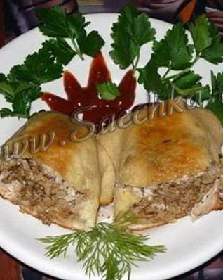 Лепешки с курицей
