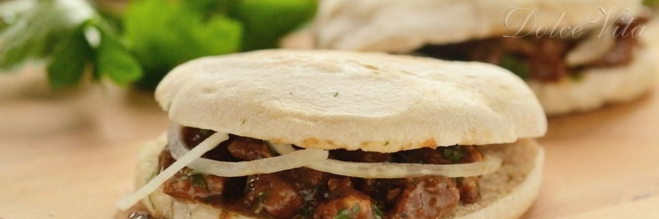 Лепешки с мясом по-китайски