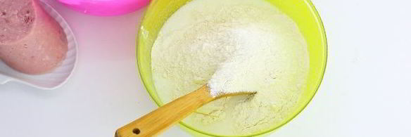 лепешки с сыром и ветчиной на сковороде