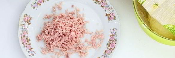 лепешки с сыром и ветчиной на сковороде